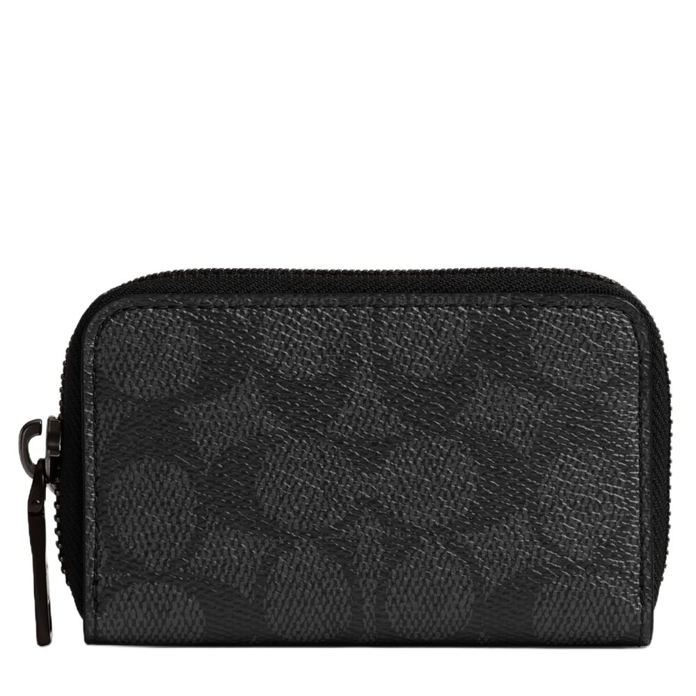 2944 Small Zip Around Card Case, Charcoal, One Size